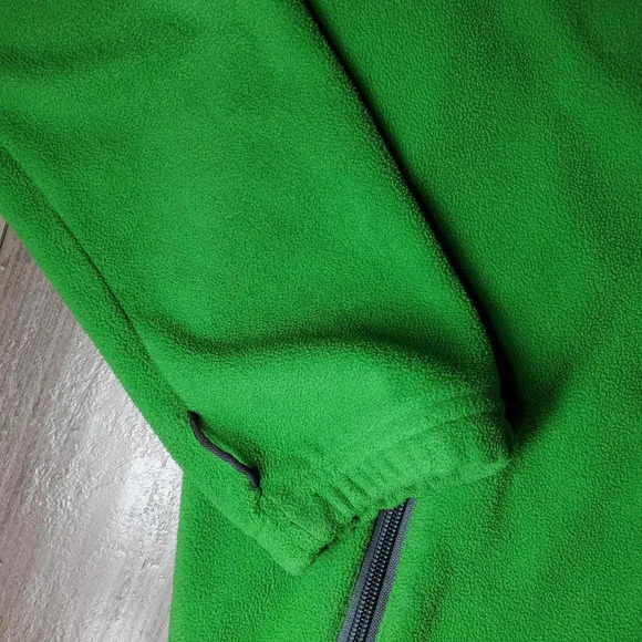Columbia Green Gray Steens Mountain II Fleece Zip-Up Jacket Boys Large 14/16 EUC - Picture 13 of 15